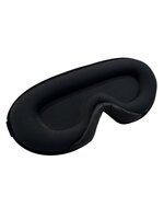 3D Zwart satijnen slaapmasker