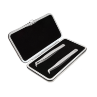 Glitter Tweezer Case Silver