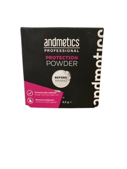 Andmetics Professional Protection Powder before waxing