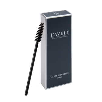 Lash Brushes L&#039;Avely 20 pieces black