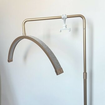 Half Moon Light mat goud met strass - staande LED lamp 