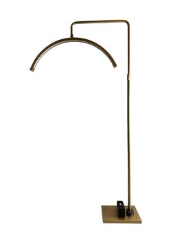 Half Moon Light mat goud met strass - staande LED lamp 