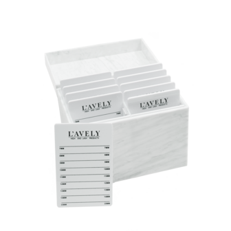 Luxe doos met 8 wimperplaatjes - L'Avely