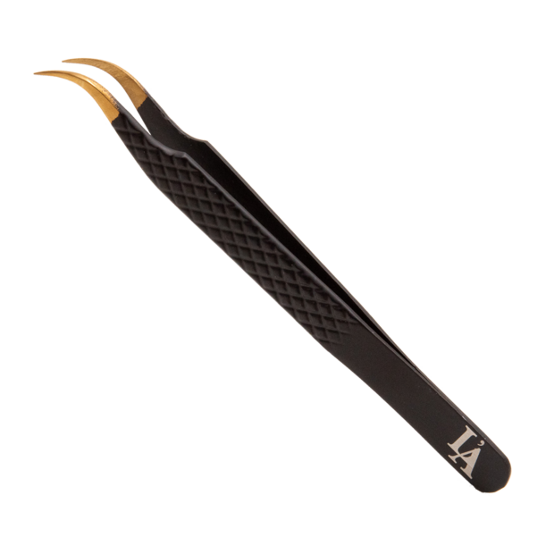 Black Curved Tweezers pincet
