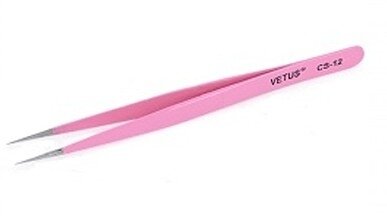 Vetus CS-12 roze rechte tweezers