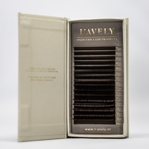 Dark brown L&#039;Avely Mink Lashes Classic Nudes Collection