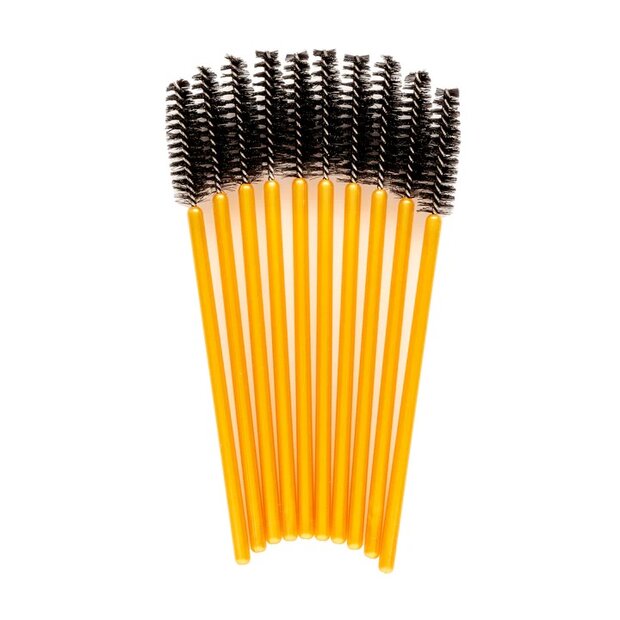 Black/gold mascara brush 