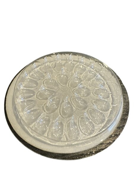 Disposable lijmcups met sticker 5 stuks - transparant 