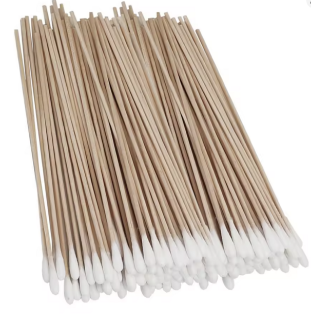 Extra lange katoenen wattenstaafjes - 15cm - 50 stuks