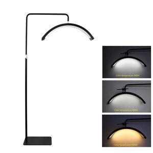 Half Moon Light professionele staande LED lamp met smartphone houder 